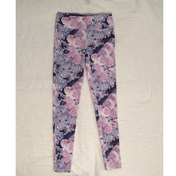 Mono B Pants &amp; Jumpsuits Mono B Purple And Pink Floral